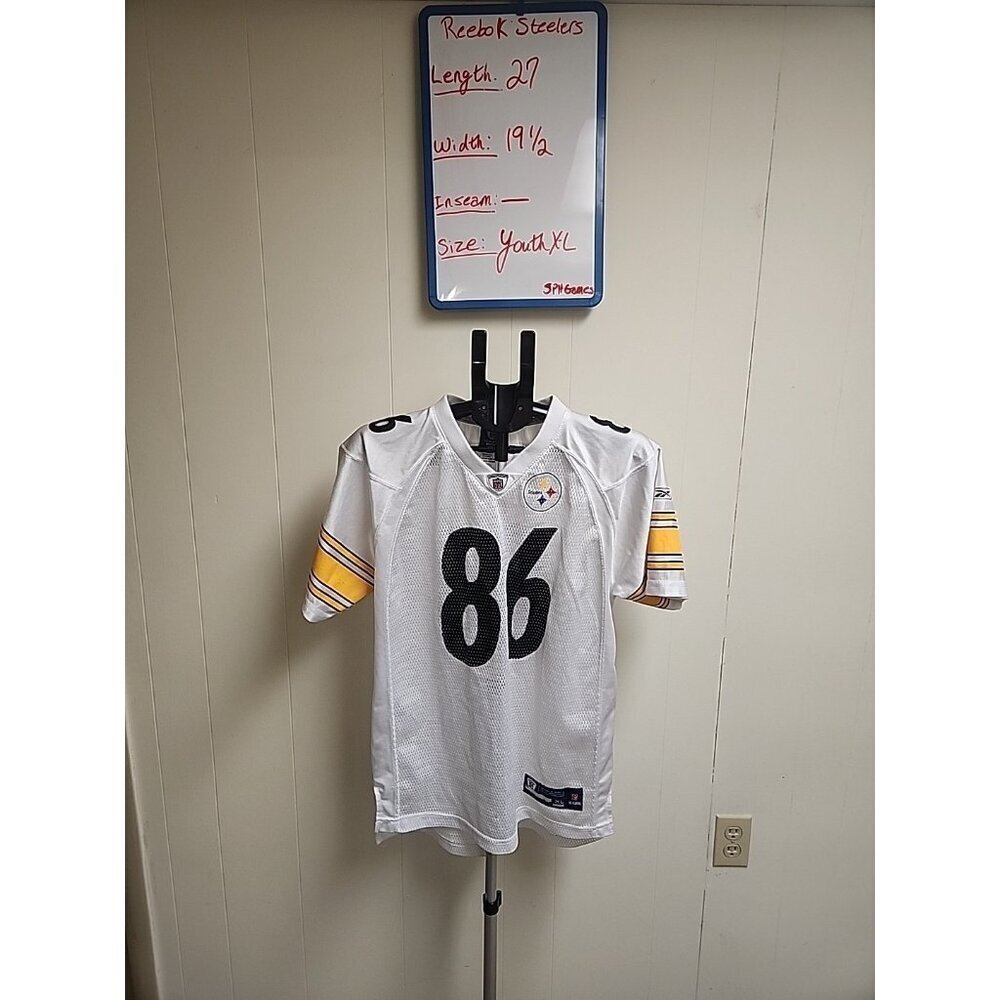 PITTSBURGH STEELERS REEBOK‎ HINES WARD #86 JERSEY - YOUTH X-L(14-16)